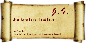 Jerkovics Indira névjegykártya